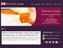 Tablet Screenshot of briskhoteltriangle.co.ug